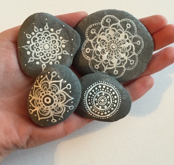 Henna Painted Rocks